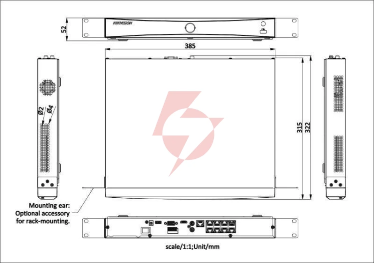 Rejestrator ip hikvision ds-7608nxi-k2/8p(d) pl