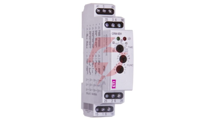 Przekaźnik czasowy 3P 8A 0,1sek-10dni 12-240V AC/DC wielofunkcyjny CRM-93H