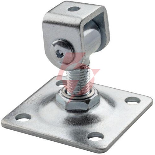 Zawias psg 61.018.01 z szyldem 80x80x3mm - gwint m16 (regulowany, ucho ocynkowane)