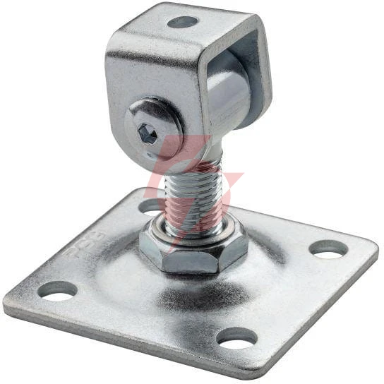Zawias psg 61.018.01 z szyldem 80x80x3mm - gwint m16 (regulowany, ucho ocynkowane)