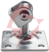 Zawias psg 61.018.01 z szyldem 80x80x3mm - gwint m16 (regulowany, ucho ocynkowane)