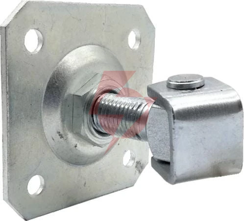 Zawias psg 61.019.01 z szyldem 100x100x4mm - gwint m20 (regulowany, ucho ocynkowane)
