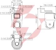 Kamera ip dahua  ipc-pts2249b-e2-s-pv-led-0360b-pro