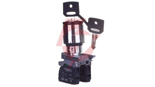 Przełącznik 3 położeniowy klucz 22mm 2Z bez samopowrotu XB4BG03