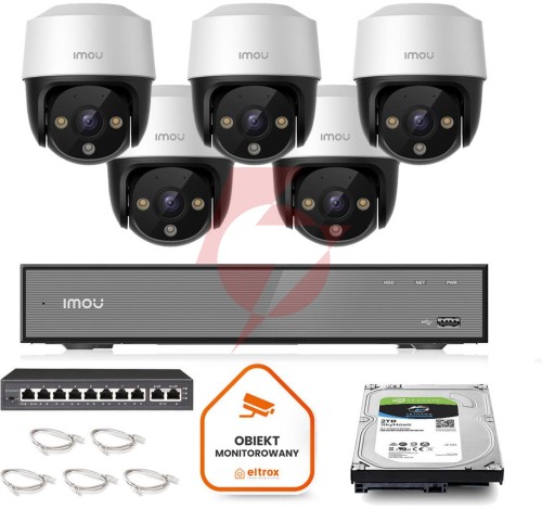 Zestaw monitoringu imou 5x kamera cruiser 4mp poe
