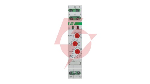 Przekaźnik czasowy 1P 8A 0,1-576h 230V AC, 24V AC/DC wielofunkcyjny PCU-511DUO