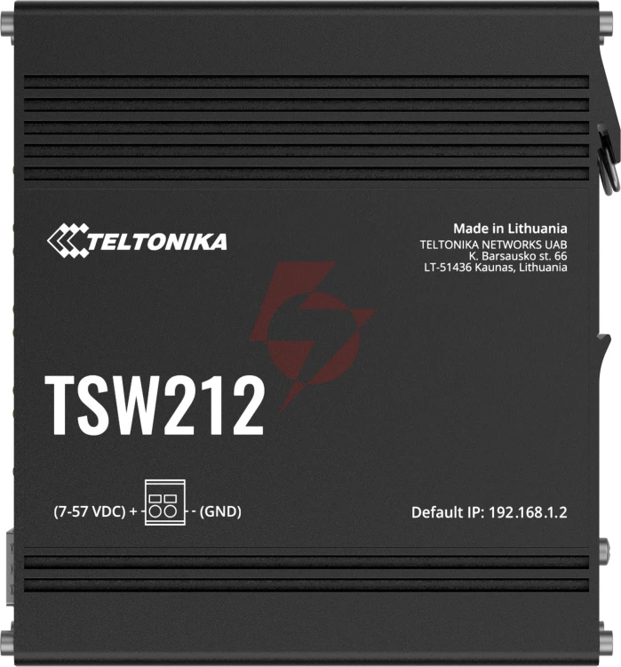 Teltonika tsw212 switch przemysłowy zarządzalny 8xge 2xsfp (tsw212000000) din