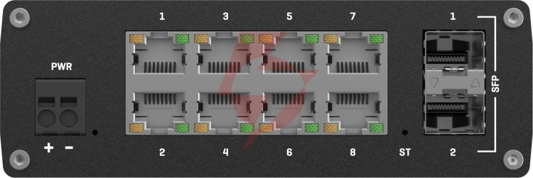 Teltonika tsw212 switch przemysłowy zarządzalny 8xge 2xsfp (tsw212000000) din