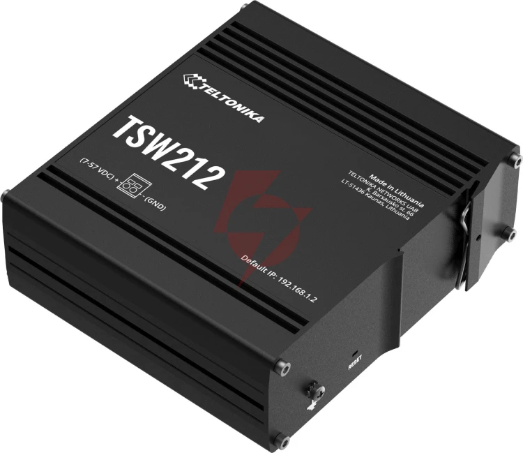 Teltonika tsw212 switch przemysłowy zarządzalny 8xge 2xsfp (tsw212000000) din