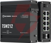 Teltonika tsw212 switch przemysłowy zarządzalny 8xge 2xsfp (tsw212000000) din