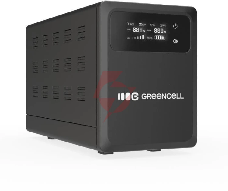 Ups zasilacz awaryjny greencell powercore 800va 500w avr 12vdc lcd