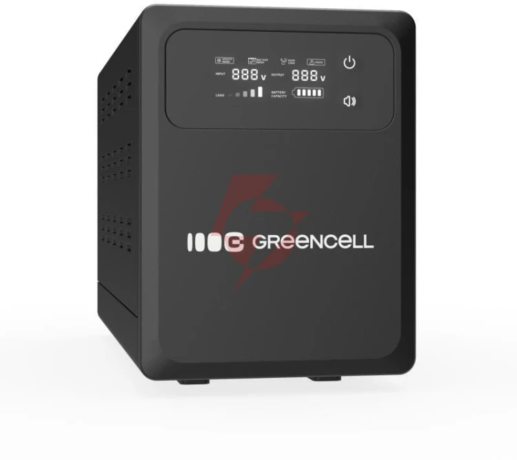 Ups zasilacz awaryjny greencell powercore 1200va 800w avr 12vdc lcd