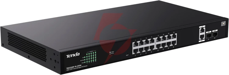Switch poe tenda teg2220p-16-250w