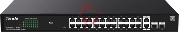Switch poe tenda teg2228p-24-410w