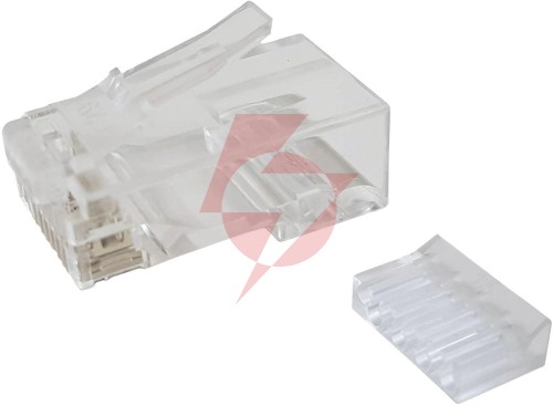 Wtyk sieciowy konektor solarix rj45 cat.6 utp krj45/6sld 100szt