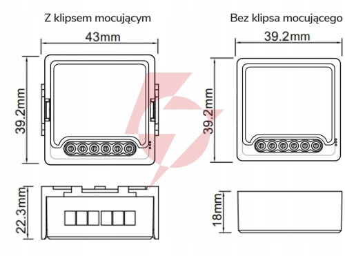 Moduł oxt z sensorem do silnika bramy garażu zigbee tuya t250g