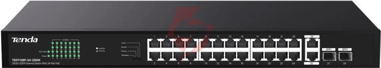 Switch poe tenda teg1128p-24-250w