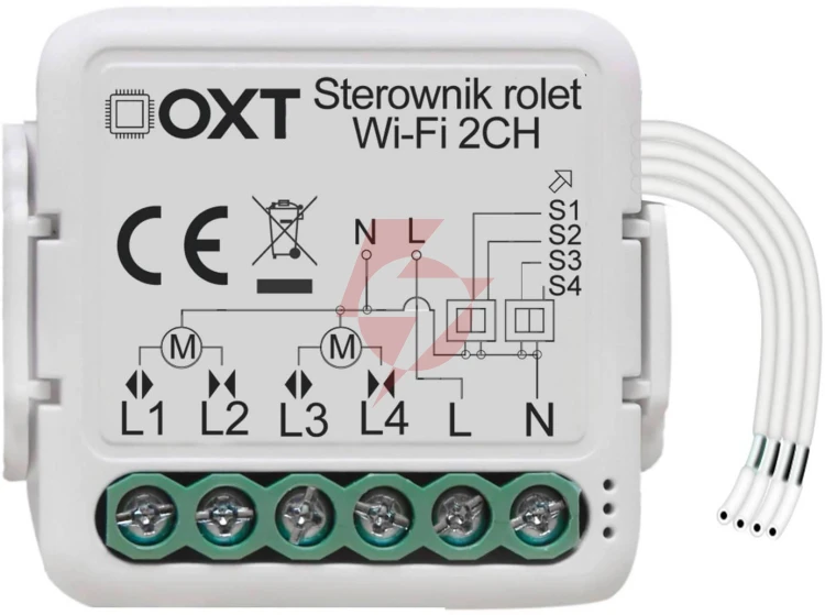 Moduł oxt mini sterownik 2 rolety wifi tuya  t228