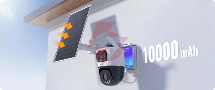 Kamera ip imou aov dual 10mp (5mp+5mp) z panelem solarnym 2.4ghz wifi+4g