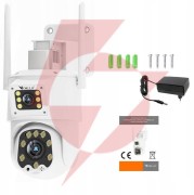 Kamera ip orllo tz8 dual 4mp+4mp 4g sim lte wi-fi