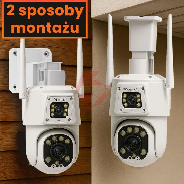 Kamera ip orllo tz8 dual 4mp+4mp 4g sim lte wi-fi