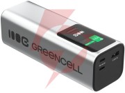 Powerbank greencell powerplay ultra 25200mah szybkie ładowanie 140w 2x usb-c pd 1x usb-a