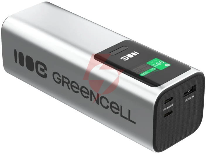 Powerbank greencell powerplay ultra 25200mah szybkie ładowanie 140w 2x usb-c pd 1x usb-a