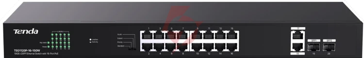 Switch poe tenda teg1120p-16-150w