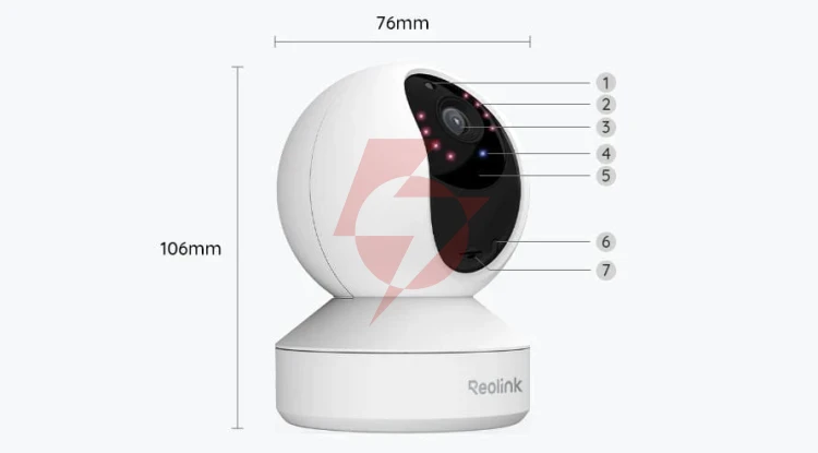 Kamera ip reolink e series e330 biała 5mp wi-fi