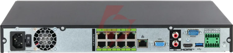 Rejestrator ip dahua nvr5208-8p-ei2