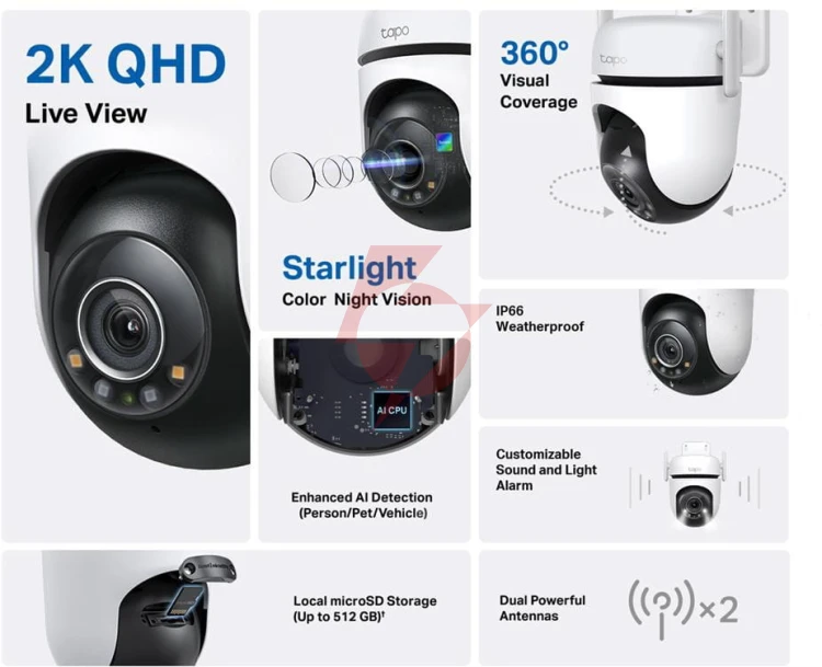 Kamera tp-link tapo c520ws zewnętrzna