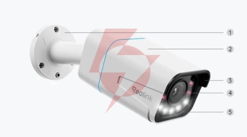 Kamera ip reolink p430 poe 8mp 5x zoom biała