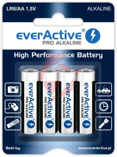 Bateria lr6 (aa) everactive pro alcaline (blister 4 szt.)