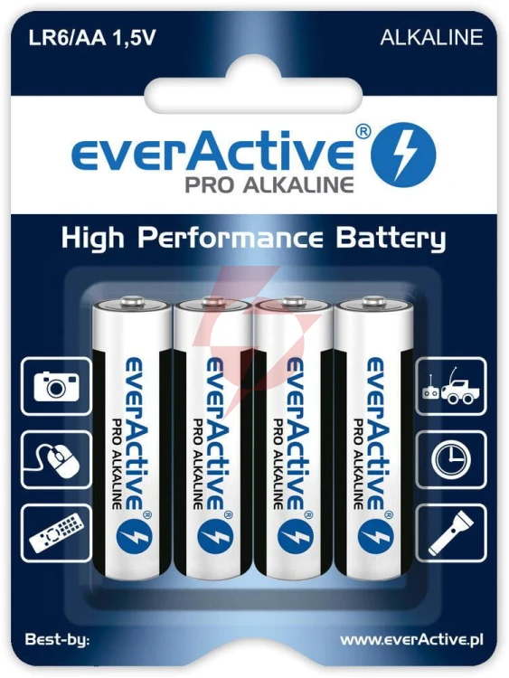 Bateria lr6 (aa) everactive pro alcaline (blister 4 szt.)
