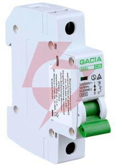 Wyłącznik nadmiarowoprądowy,6ka,c,1-pole,16a gacia sb6l c 1p 16a