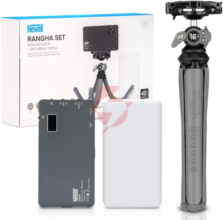 Zestaw newell rangha set - lampa led rgb-w rangha z dyfuzorem i statywem