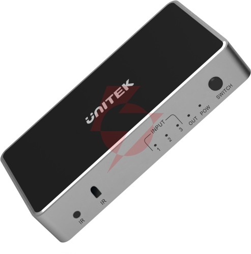 Unitek przełącznik sygnału hdmi 1.4b 3 in-1 out 4k