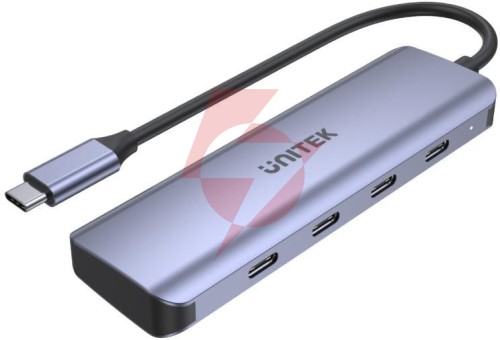 Unitek hub usb-c 3.1, 4 x usb-c, 5 gbps