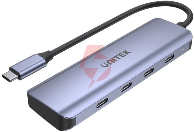 Unitek hub usb-c 3.1, 4 x usb-c, 5 gbps