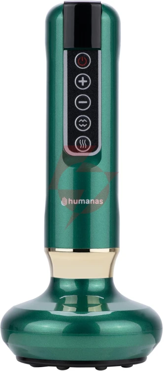 Masażer antycellulitowy z funkcją bańki chińskiej humanas dermasmooth - zielony