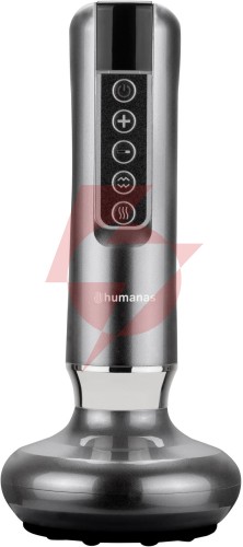 Masażer antycellulitowy z funkcją bańki chińskiej humanas dermasmooth - szary