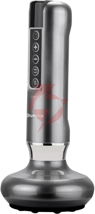 Masażer antycellulitowy z funkcją bańki chińskiej humanas dermasmooth - szary
