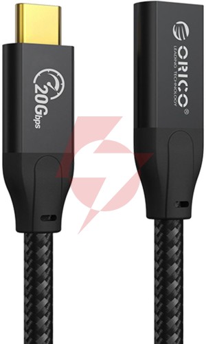 Przedłużacz usb orico usb-c 3.2 20gbps, 4k, 100w, 1m