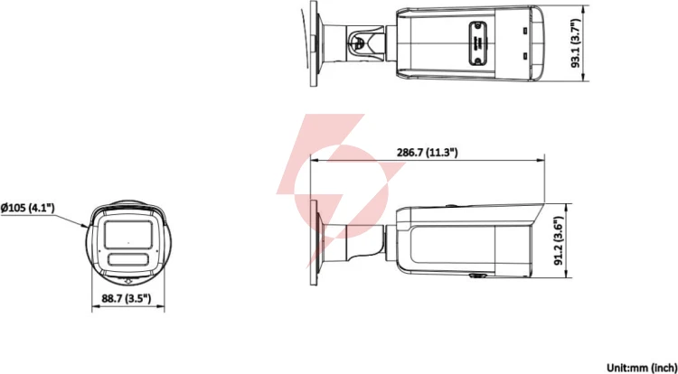 Kamera ip hikvision ds-2cd2t23g2-2li 2.8mm pl