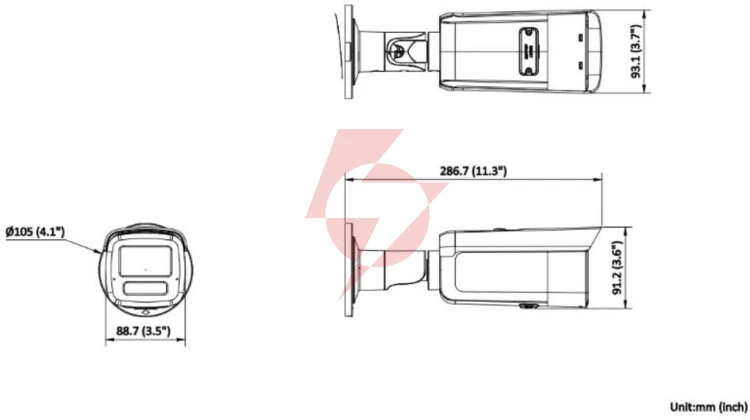 Kamera ip hikvision ds-2cd2t63g2-2li 2.8mm pl