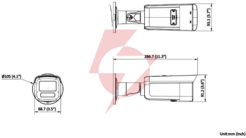 Kamera ip hikvision ds-2cd2t83g2-2li 4mm pl