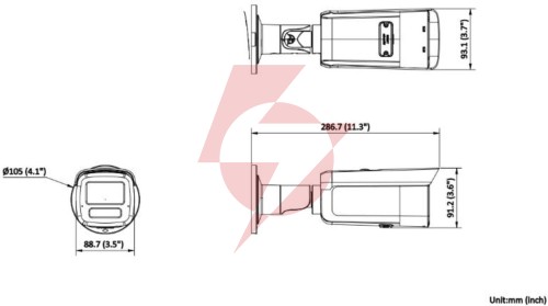 Kamera ip hikvision ds-2cd2t83g2-4li 4mm pl