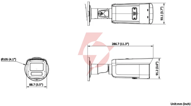 Kamera ip hikvision ds-2cd2t83g2-4li 4mm pl
