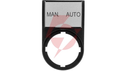 Tabliczka opisowa MAN-AUTO 50x30mm czarna 22mm prostokątna M22S-ST-GB11 216500