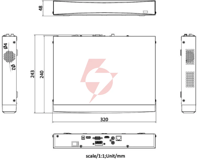 Rejestrator ip hikvision ds-7608nxi-k1 d alarm4+1 pl